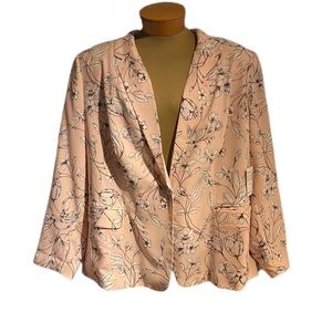 New w/ Tags & Never Worn | Dressbarn Pink & Floral Blazer | Size 24 W